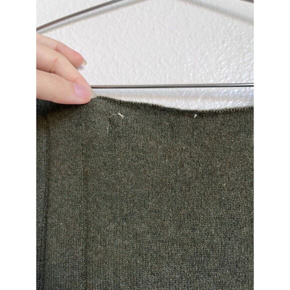 RAQUEL ALLEGRA Cashmere/Wool Sweater Vest in Dark Olive Size 1/SMALL *READ* - Picture 4 of 6